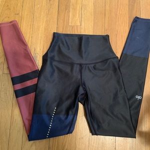 ALO 3 color block leggings